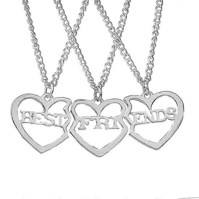 Best Friends Necklace For 3, Sister Bracelet For Bff Matching