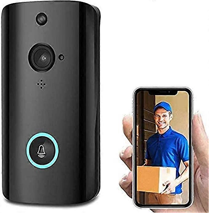 M9 WIFI Wireless Video Doorbell Black
