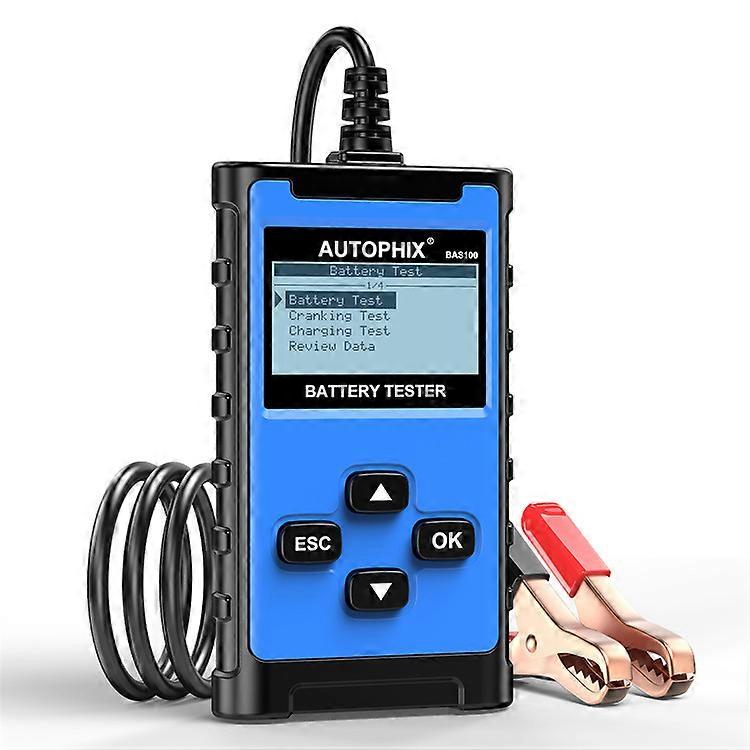 BAS100 Battery Tester Works on 12V Lead-Acid Batteries Within 100-2000CCA Including Regular Flooded,AGM,Gel and EFB Batteries