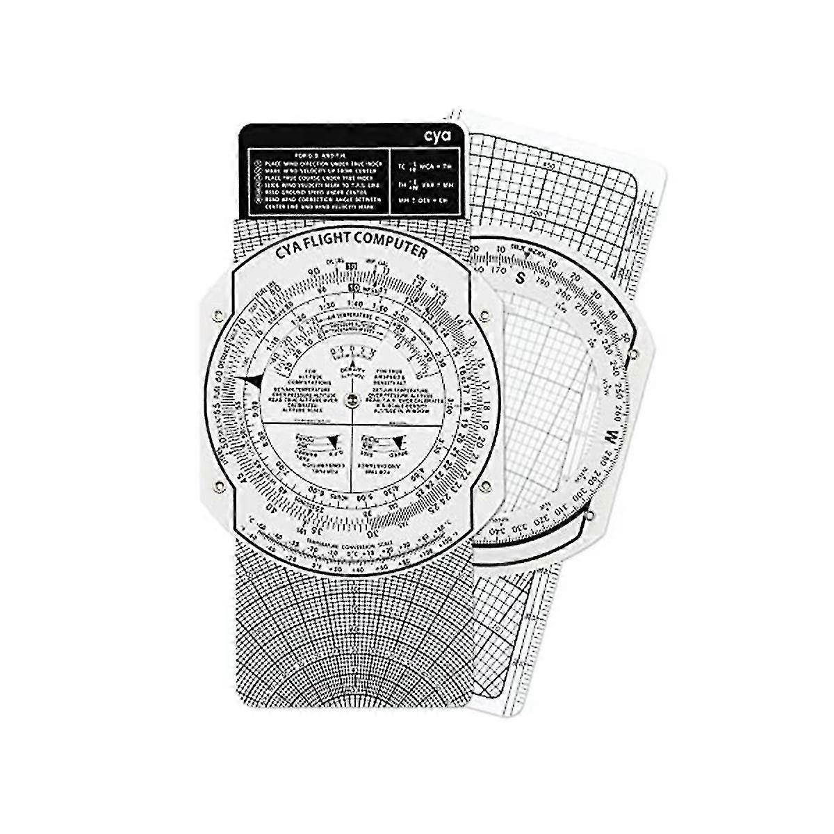 E6b Plastic Flight Computer, Patented Aviation Pilot Flight Computer Calculator Standard Flight Training Students