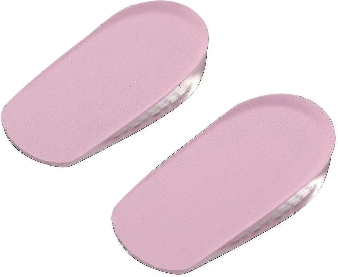 Height Insoles 1 Pair Soft Non Slip Silicone Adhesive Back Heel Insert Inner