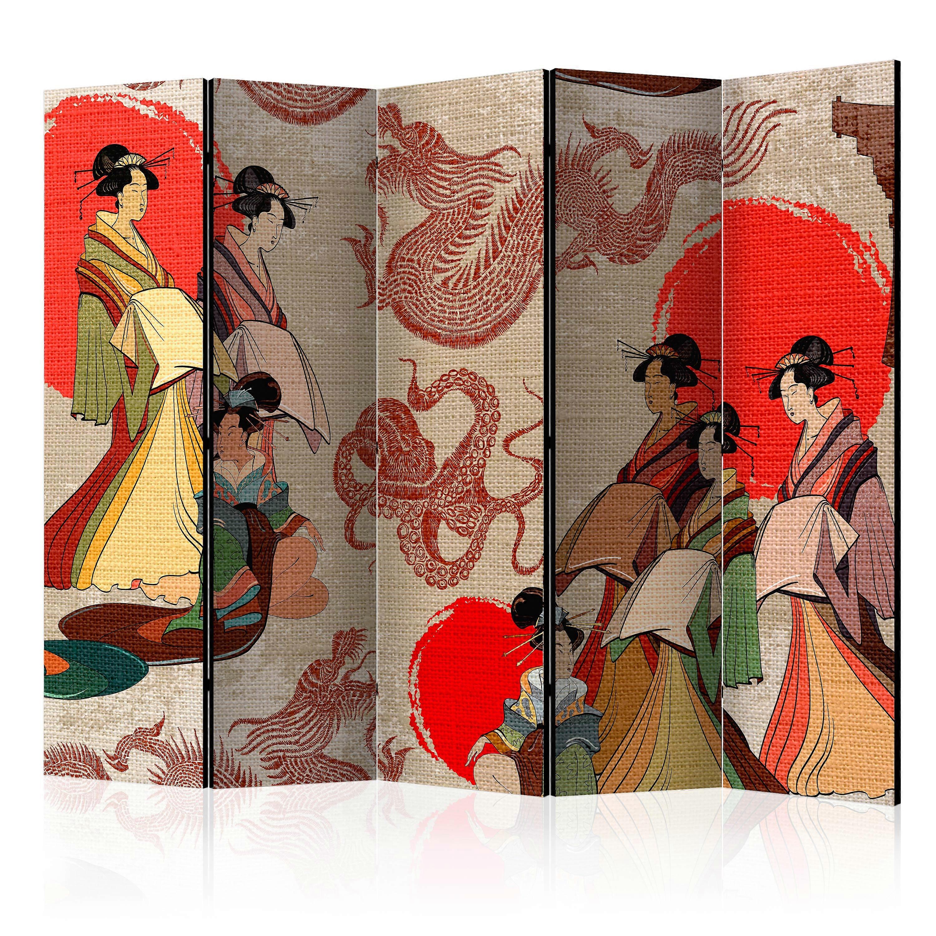 Scheidingswand - Geishas II