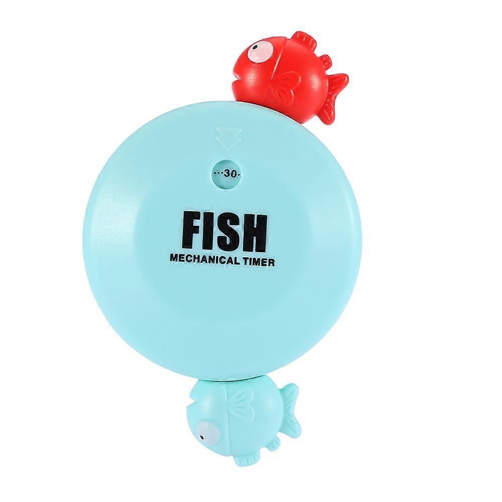 Cute Cartoon Fish Pattern Mechanical Timer for Cooking Baking Kitchen(Blue)