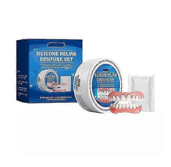 Denture Reline Kit ，Silicone Denture Reline Kit Soft Safe And Durable Denture Silicone Reline Kit Comfortable And Firm Instant Instant Teeth