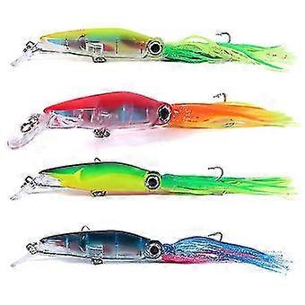 Large Simulation Squid Fishing Lures Bait Kit, Through Heavy Duty Stable And Tempting