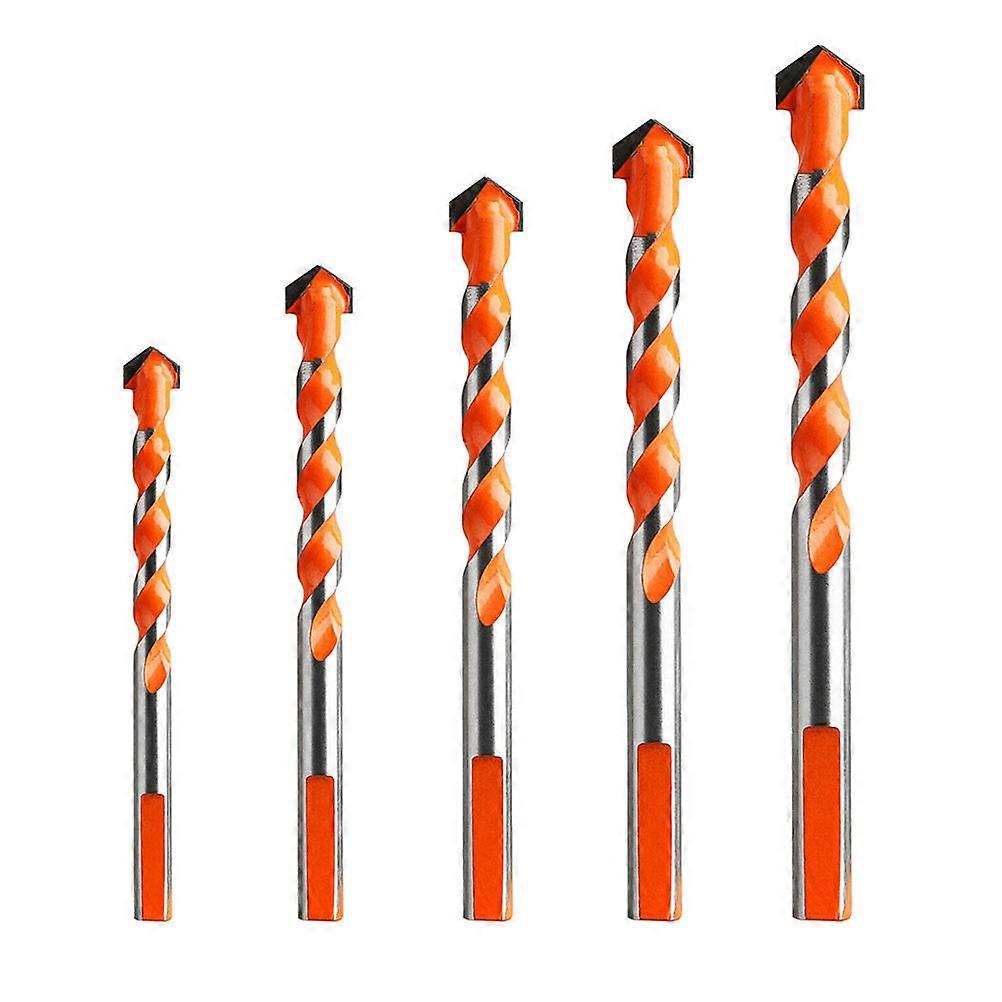 5 Pcs Tile Drill Bits Metal Drill Bits Steel Masonry Drill Bit Multifunctional Drill Bits Professional Masonry Bit