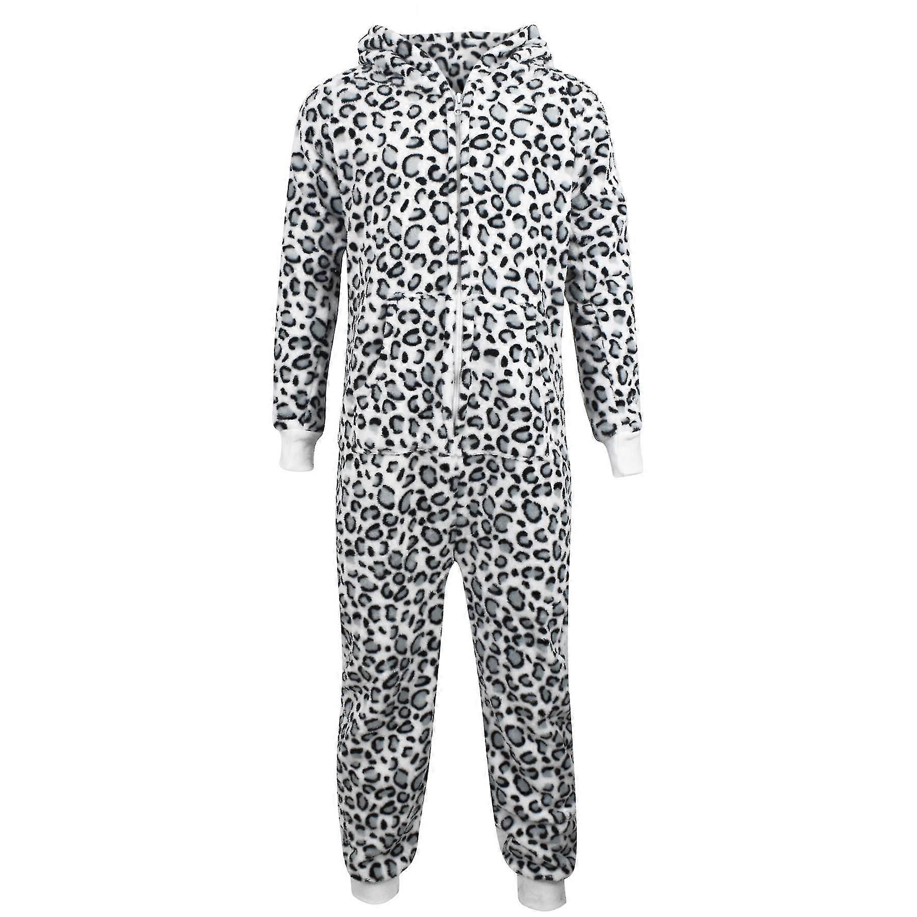 Unisex Drukowana odzież domowa Onesie 9-10 lat Leopard Snow
