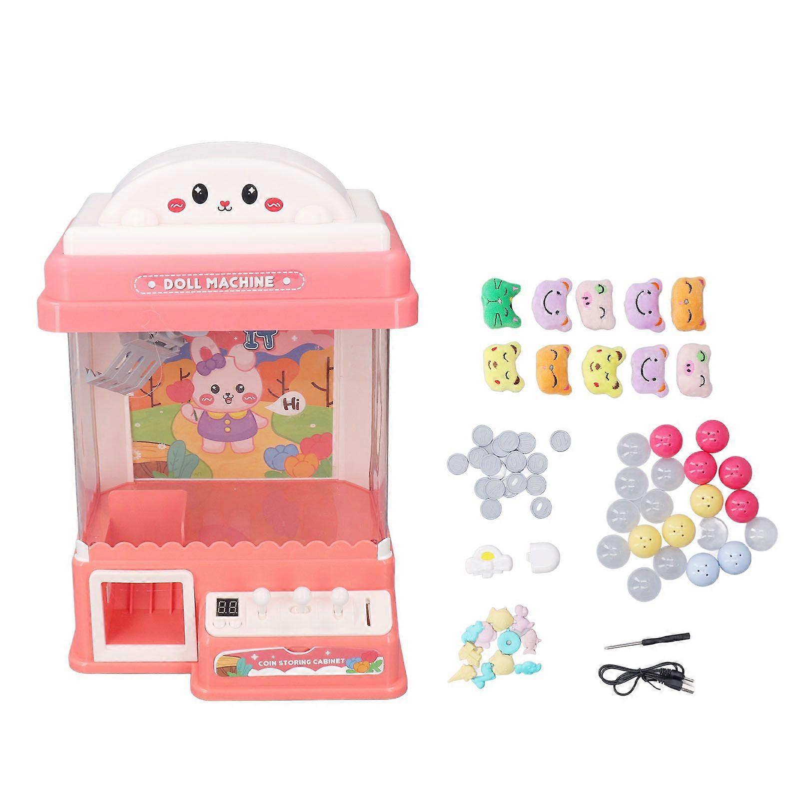 Electric Doll Machine Sound Timing Coin Operated Small Claw Grabber Machine for Family Entertainment Birthday Parties Type4