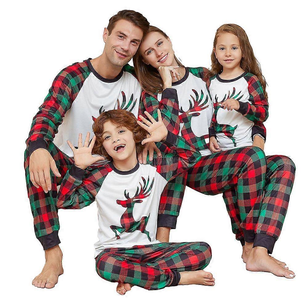 Christmas Pajamas for Family Matching Family Pajamas Sets Xmas Elk Reindeer Print