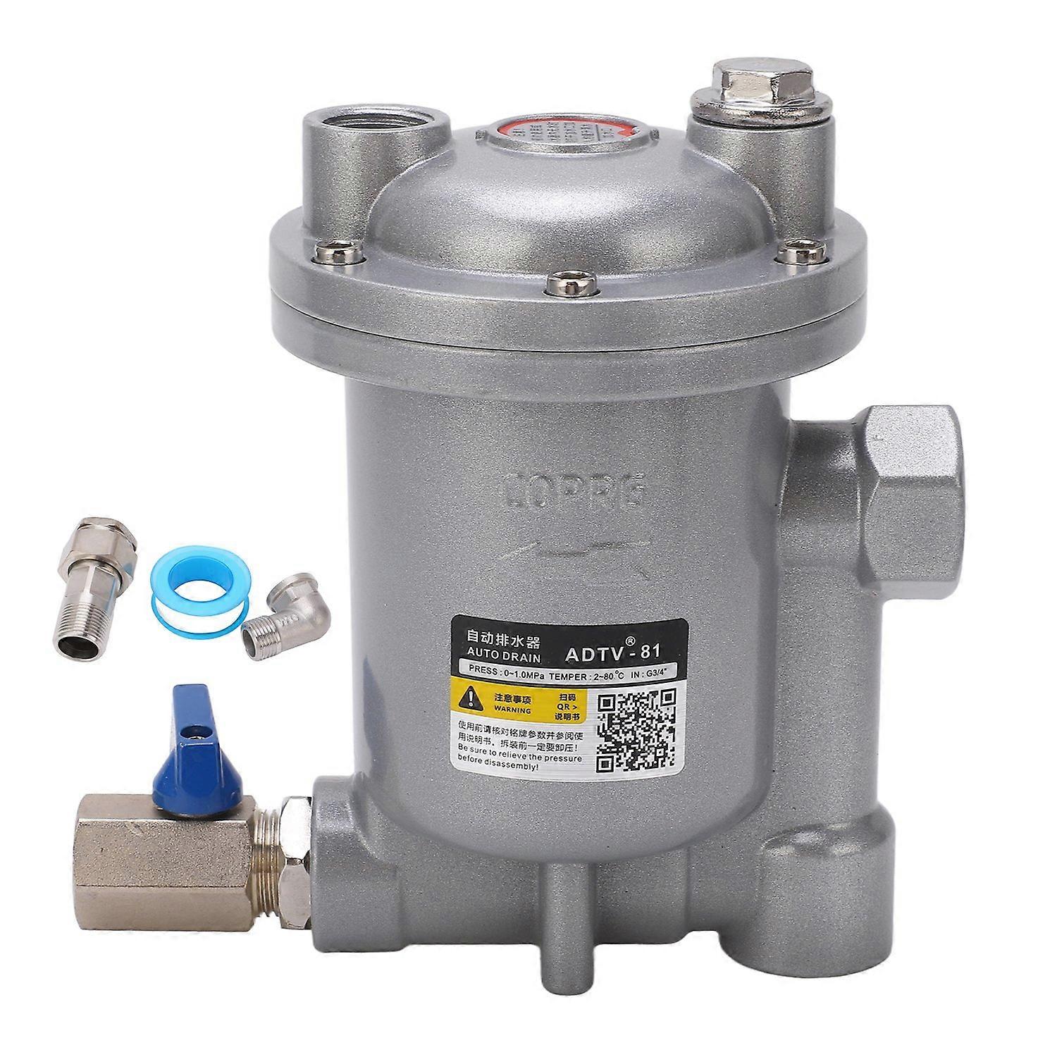 Automatic Drain Valve High Pressure Floating Design Anti Clogging Air Tank Automatic Drain Trap Wate