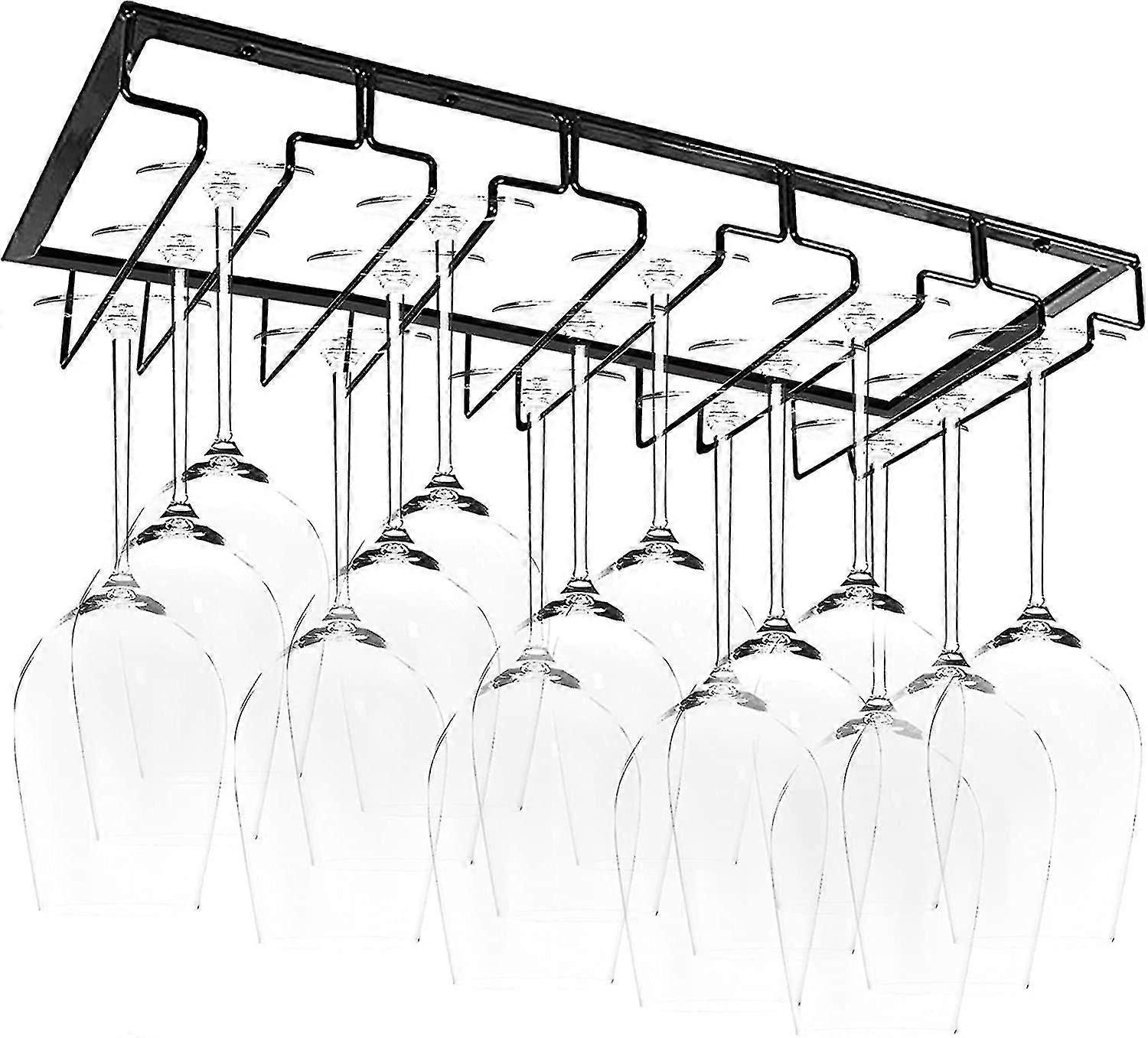 Hanging Glass Holder Goblet Holder Wine Glass Holder With 5 Rails With Used In Bar, Wine Cabinet, Kitchen