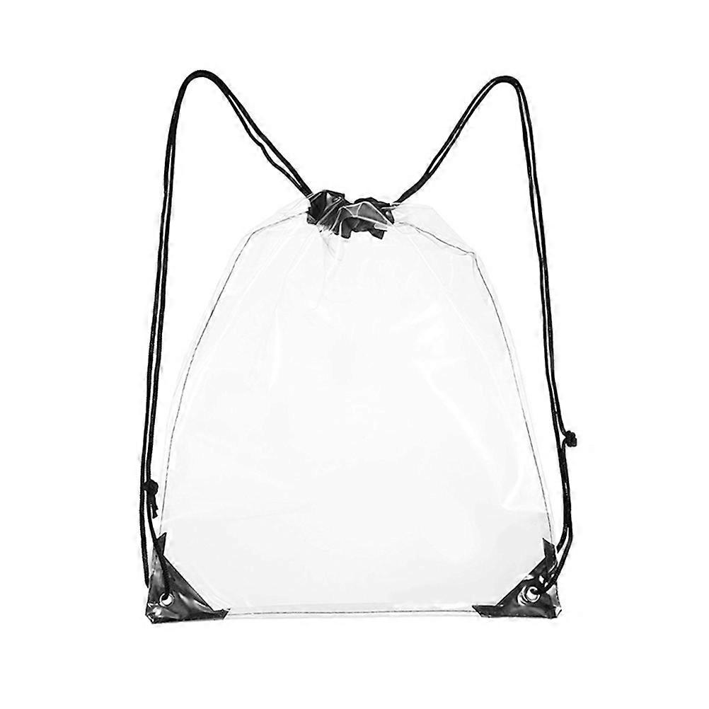 Transparent Drawstring Bag Large Capacity Adjustable Drawstring Backpack