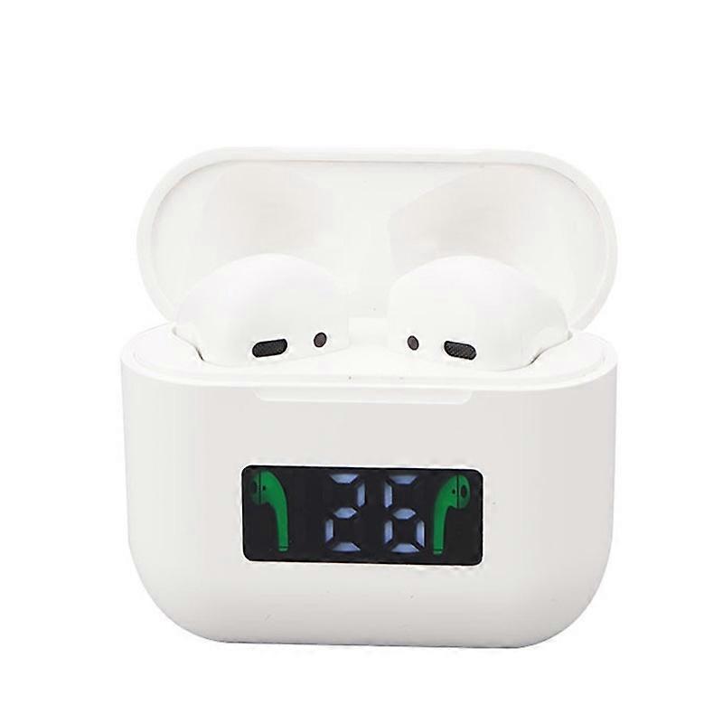Pro 8 In-ear Touch Digital Display TWS Mini Wireless Bluetooth Earphone (White)