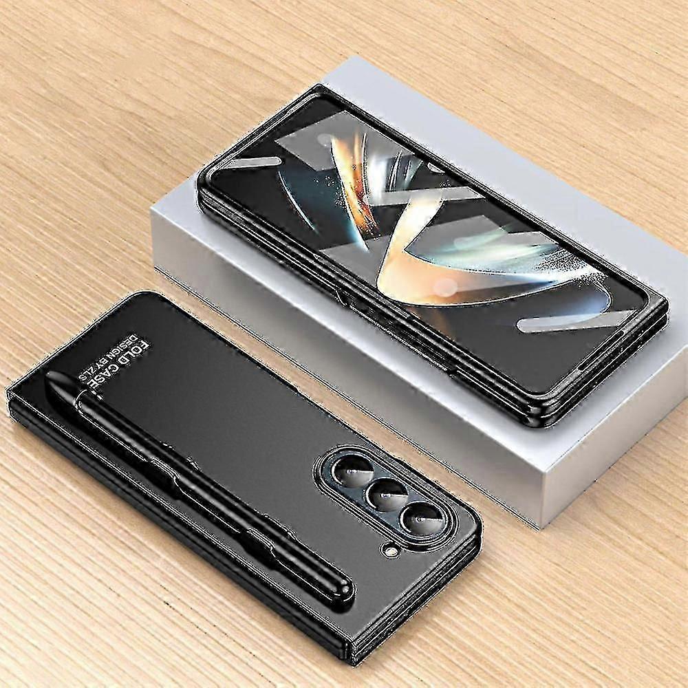 unique For Samsung Z Fold 5 Case With S Pen & S Pen Holder, Built-in Screen Protector Galaxy Z Fold 5 Case