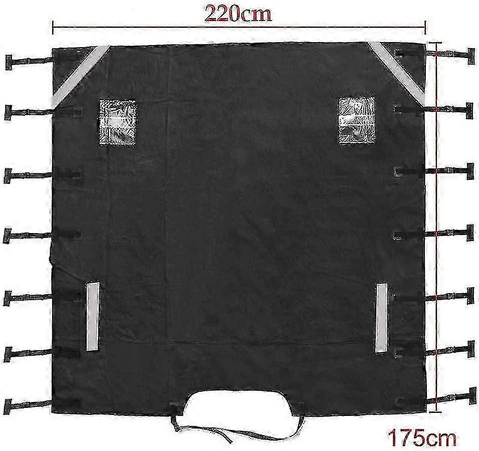 Caravan Front Towing Covers Waterproof Heavy Duty Protector Guard With Led Light