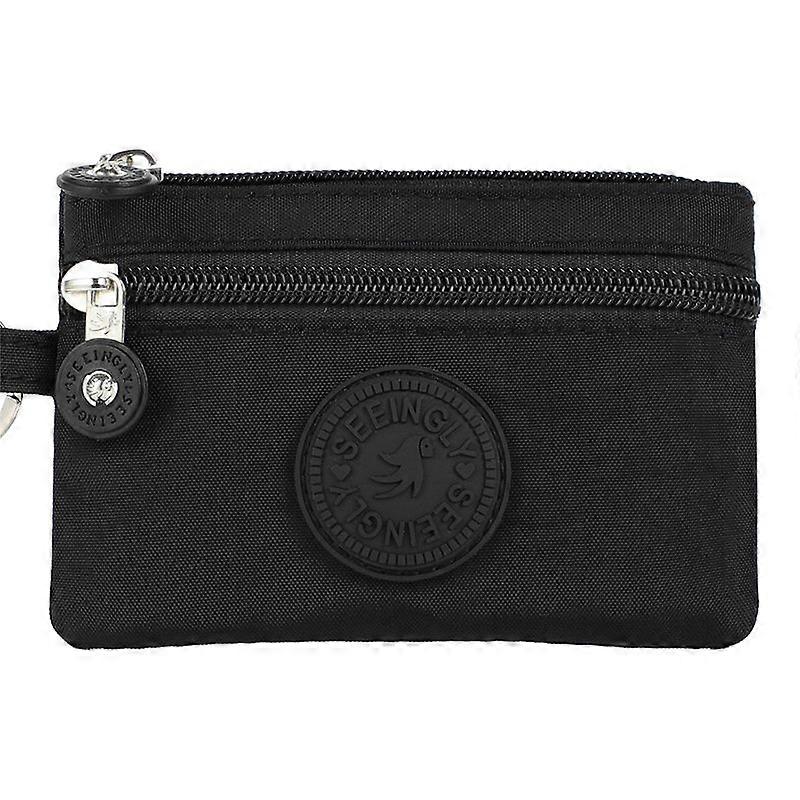 Mini Trend Coin Bag Zipper Closure Portable Fashion Key Bag With Layered Storage