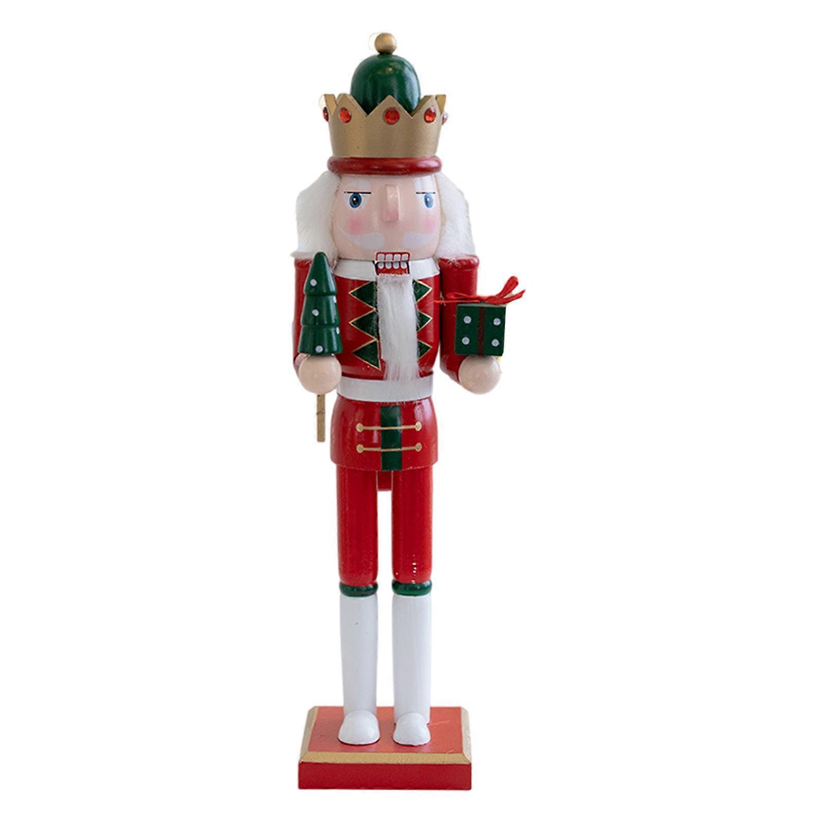 Wood Christmas Nut Cracker Walnutcracker Figure Walnut Cracker Puppet for Christmas Holiday Party Gift