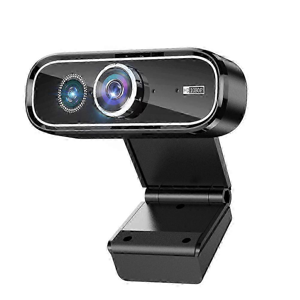 Webcam with Rotatable Tripod Noise-Reducing Microphone Camera for Laptops Computer