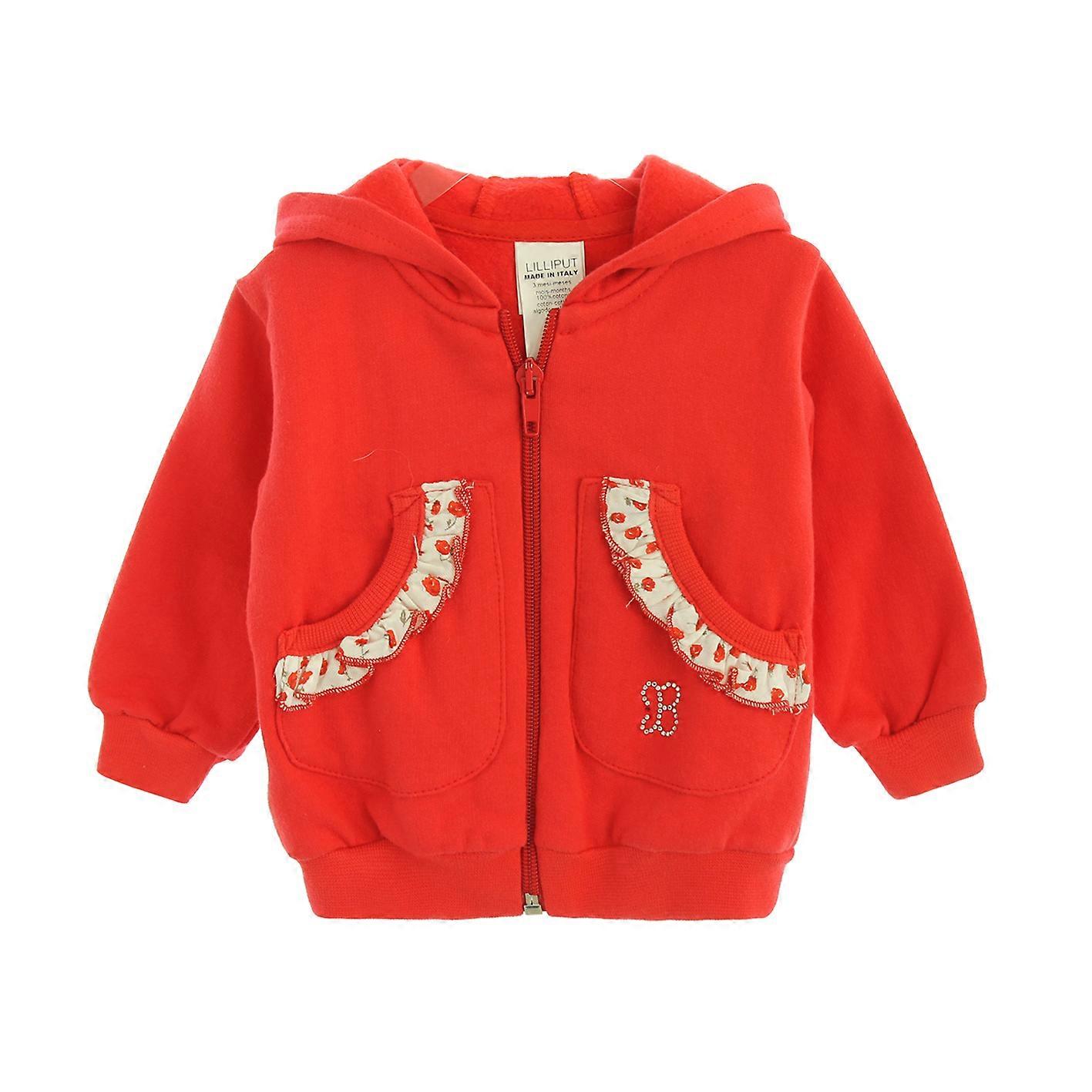 Moletom Bufi baby com capuz e zíper, com strass B