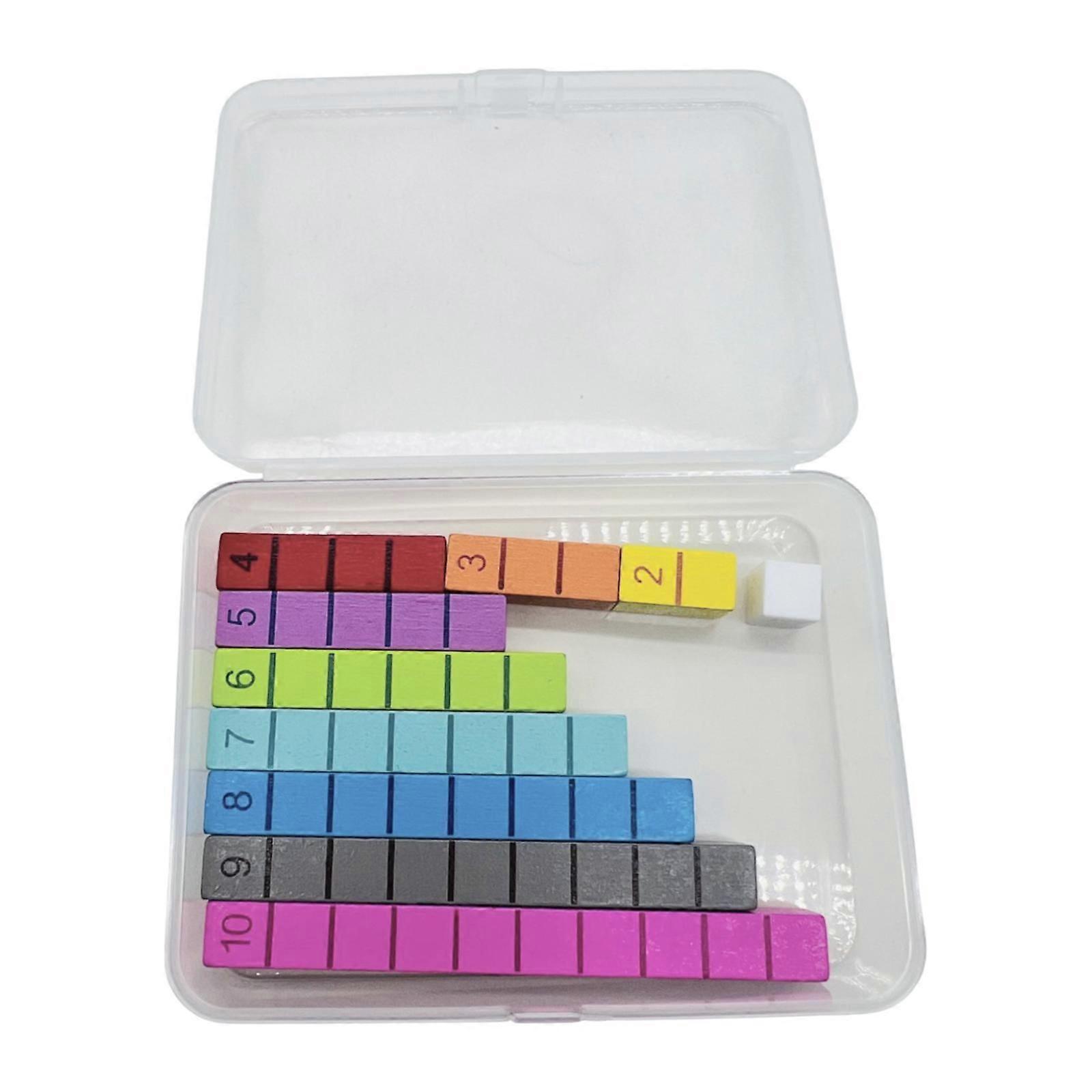 قضبان رقمية الرياضيات مواد التعلم المبكر للأطفال لوازم التعليم المنزلي 10 قطع