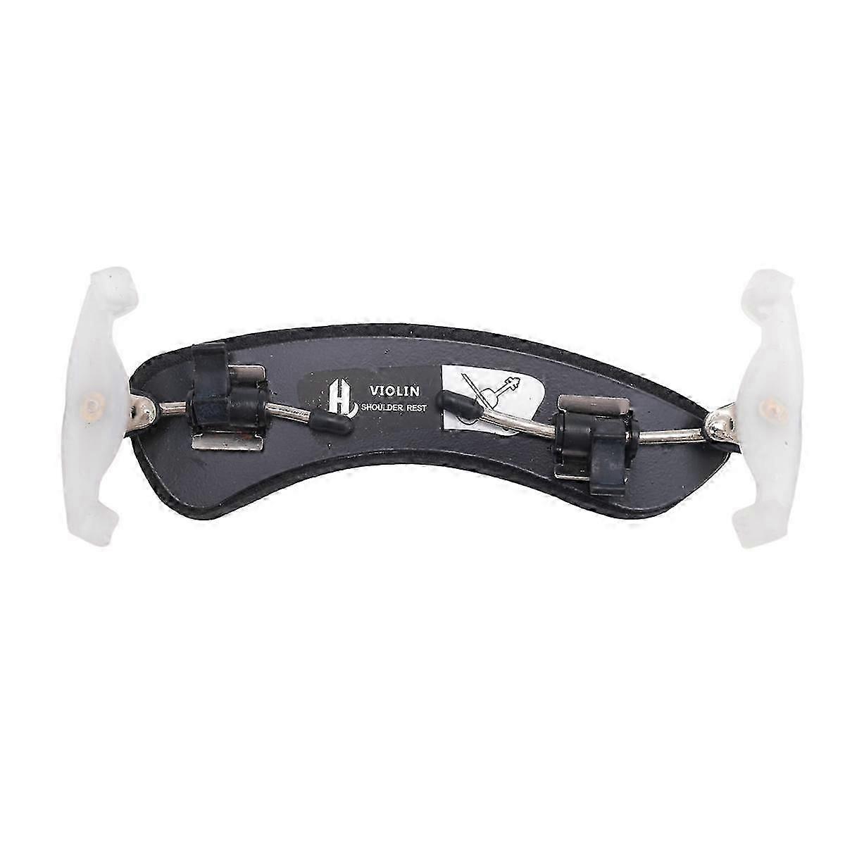 Violin Shoulder Rest for 1/2-1/4 Size Height Adjustable Feet Violin Universal Type Violin Parts,Black+Yellow