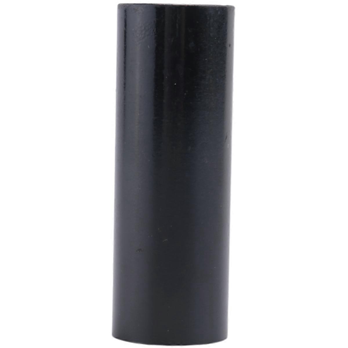 1 stk. guitar slide sort rustfrit stål fingerkno