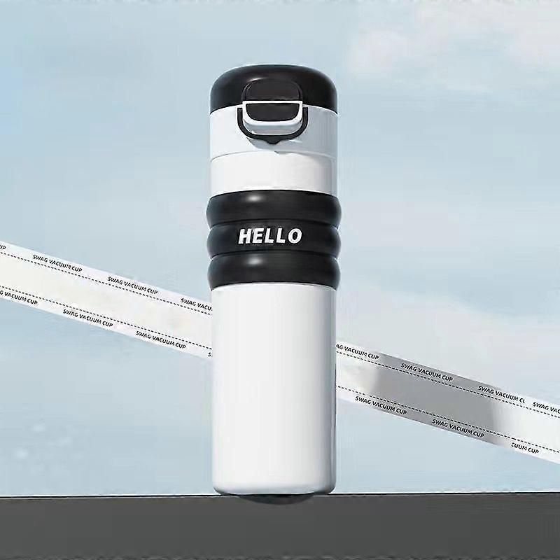 17oz Insulated Water Bottle,304 Stainless Steel Water Bottles,Double-Wall Thermos Water Bottle-Black