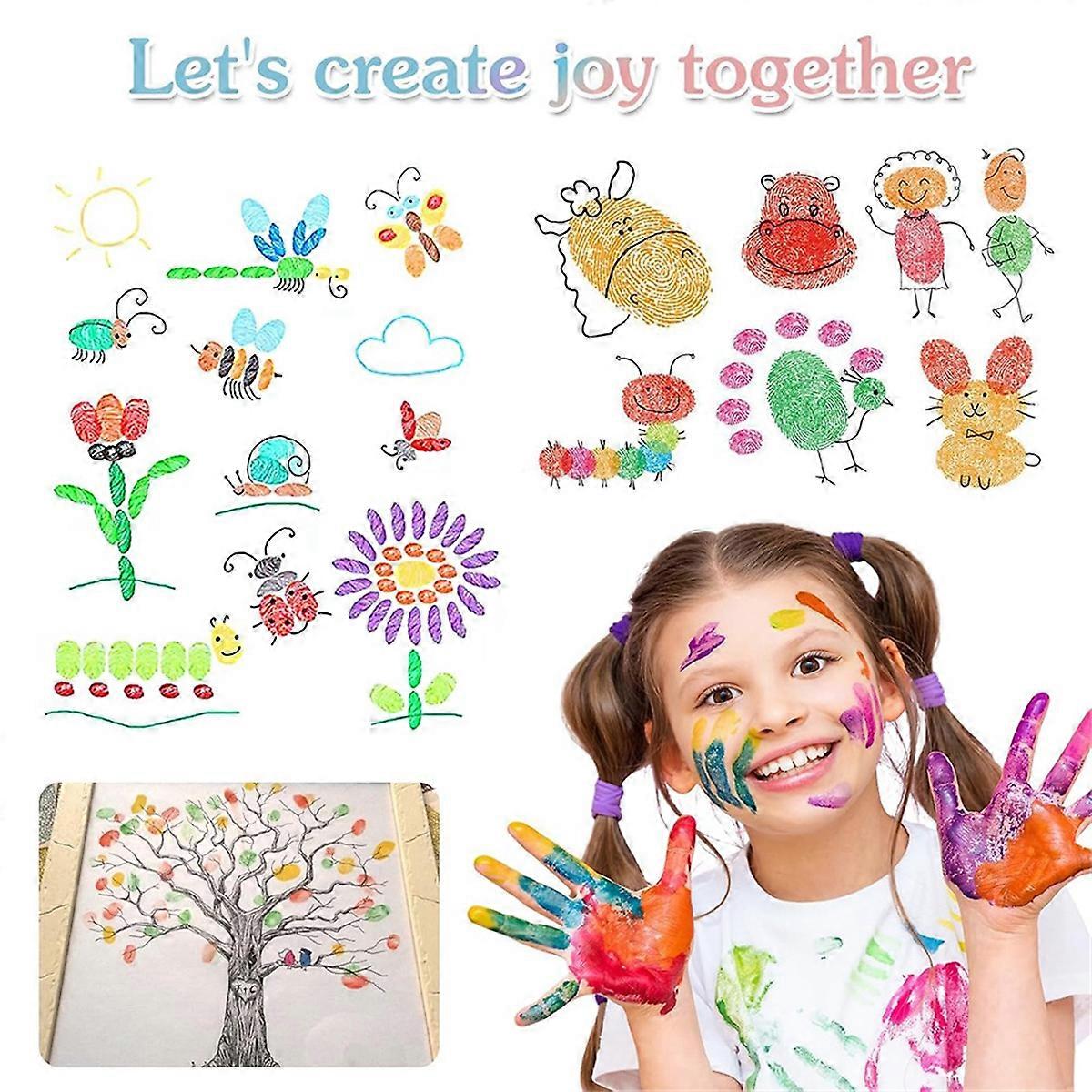 Washable Craft Ink Pads Finger Print Scrapbook Fingerprints Ink Pads