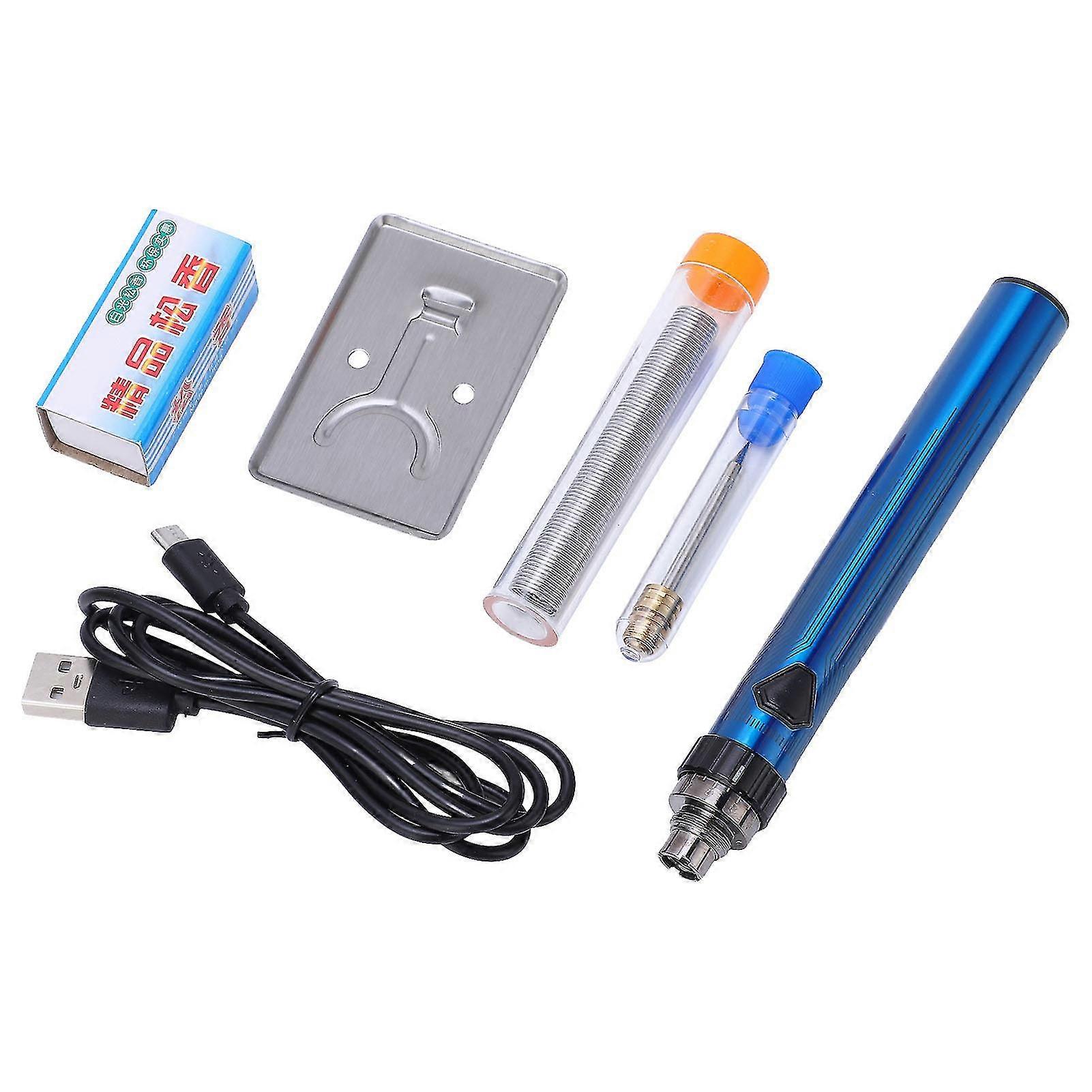 Mini Soldering Iron Kit Portable Adjustable Temperature USB Powered Welding Tool Pen 5V 15W