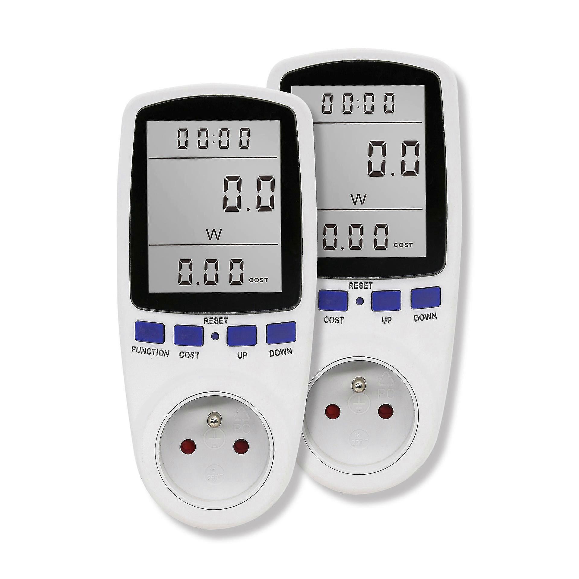 2 units, power meter socket, 7 mode power consumption meter