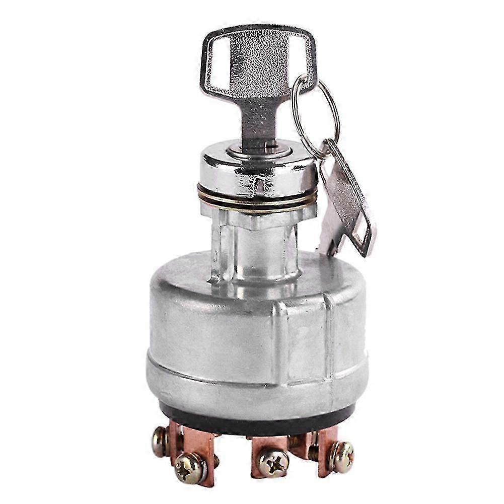 Ignition Switch Starting Device of Tractor Lawn Mower With 4 Position 6 Terminal Wire Digger 2 Keys New