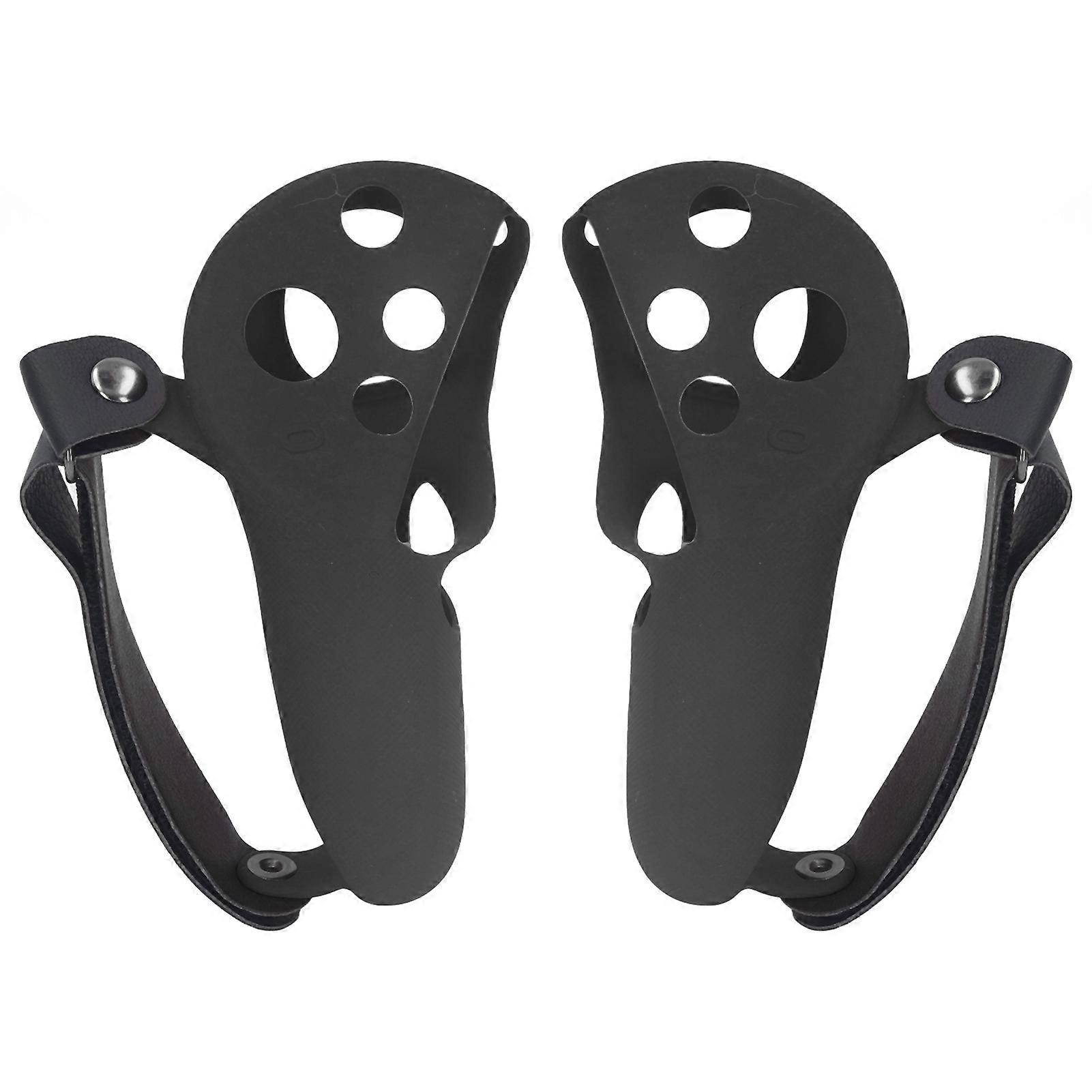 2pcs Touch Controller Grip Silicone Grip Cover Protector with Knuckle Straps for Meta Quest Pro