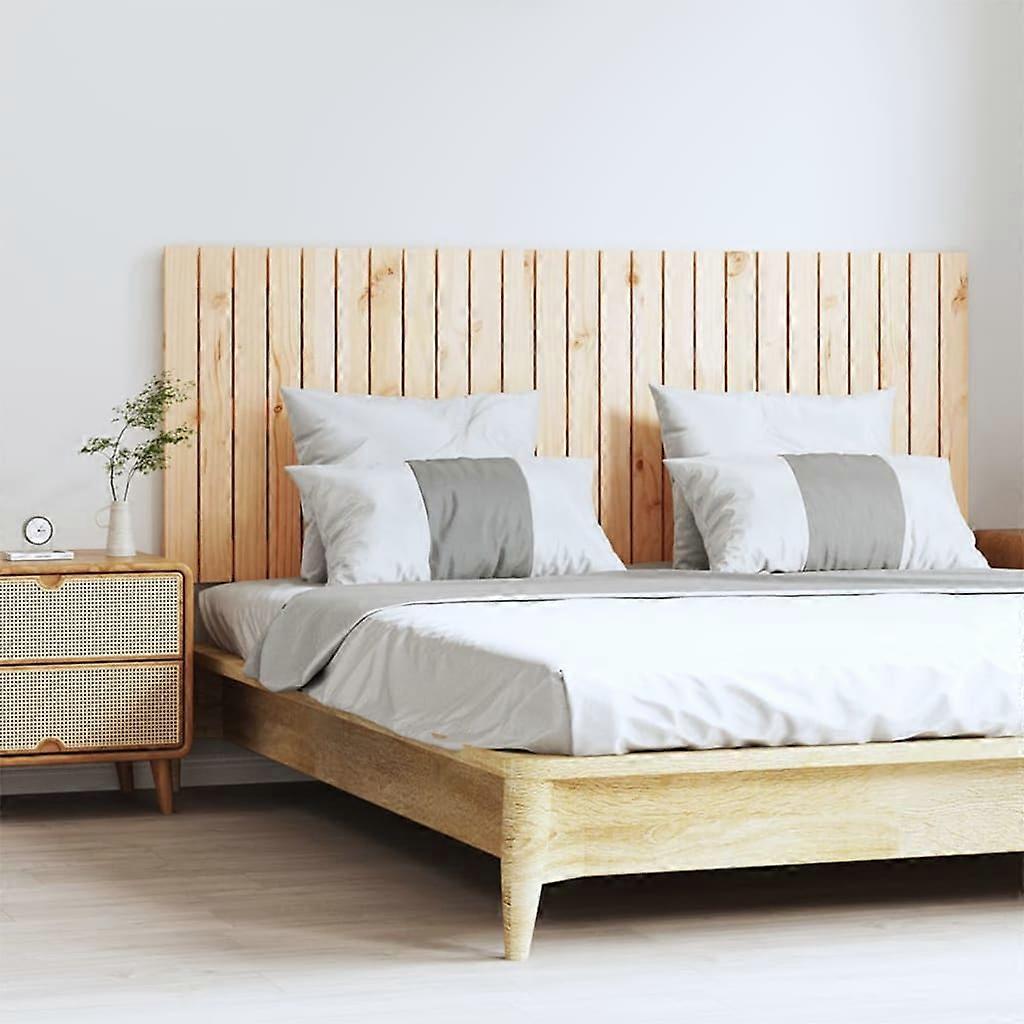 Wall headboard 159.5x3x60 cm solid pine wood
