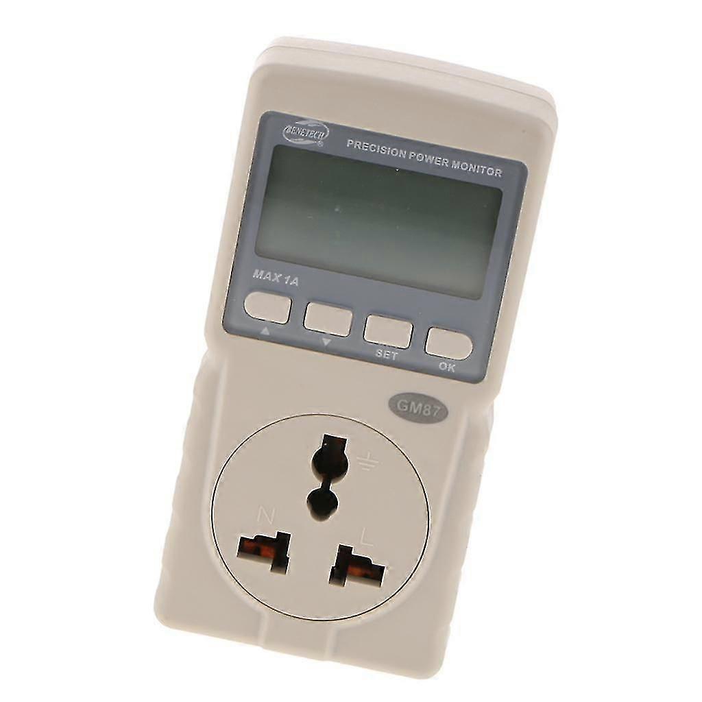 GM87 220V LCD Digital Power Energy Meter Power Factor Frequency Monitor