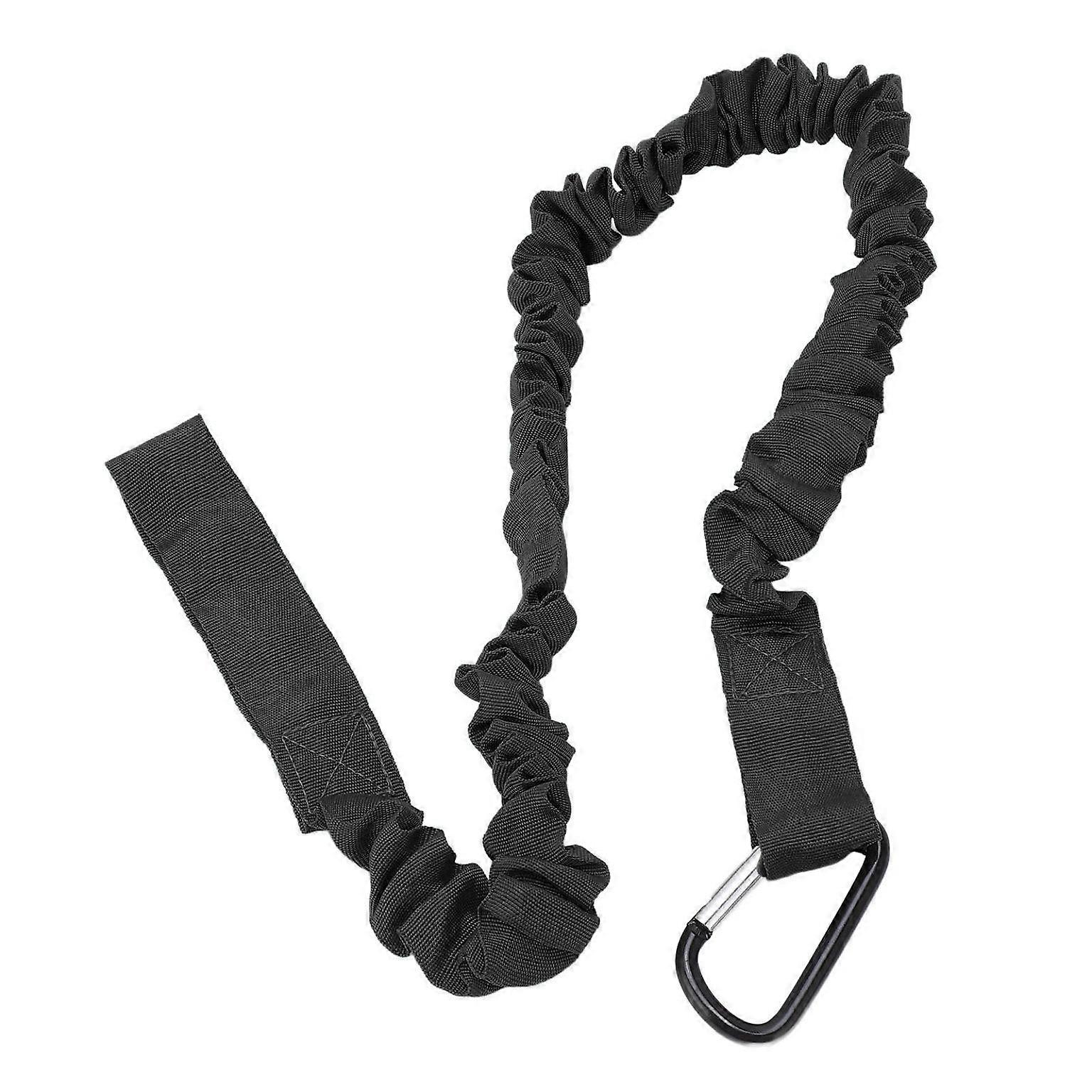 Lightweight Coiled Nylon Paddle Straps - Elastic Kayak Paddle Rope Leash