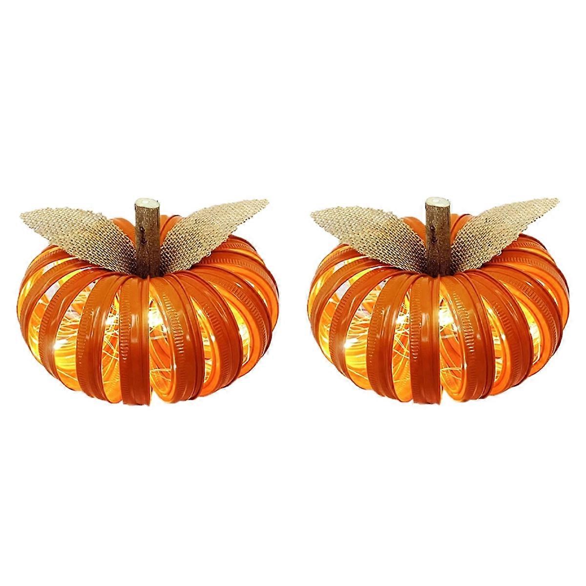 Halloween glowing pumpkin decoration pumpkin LED light lantern