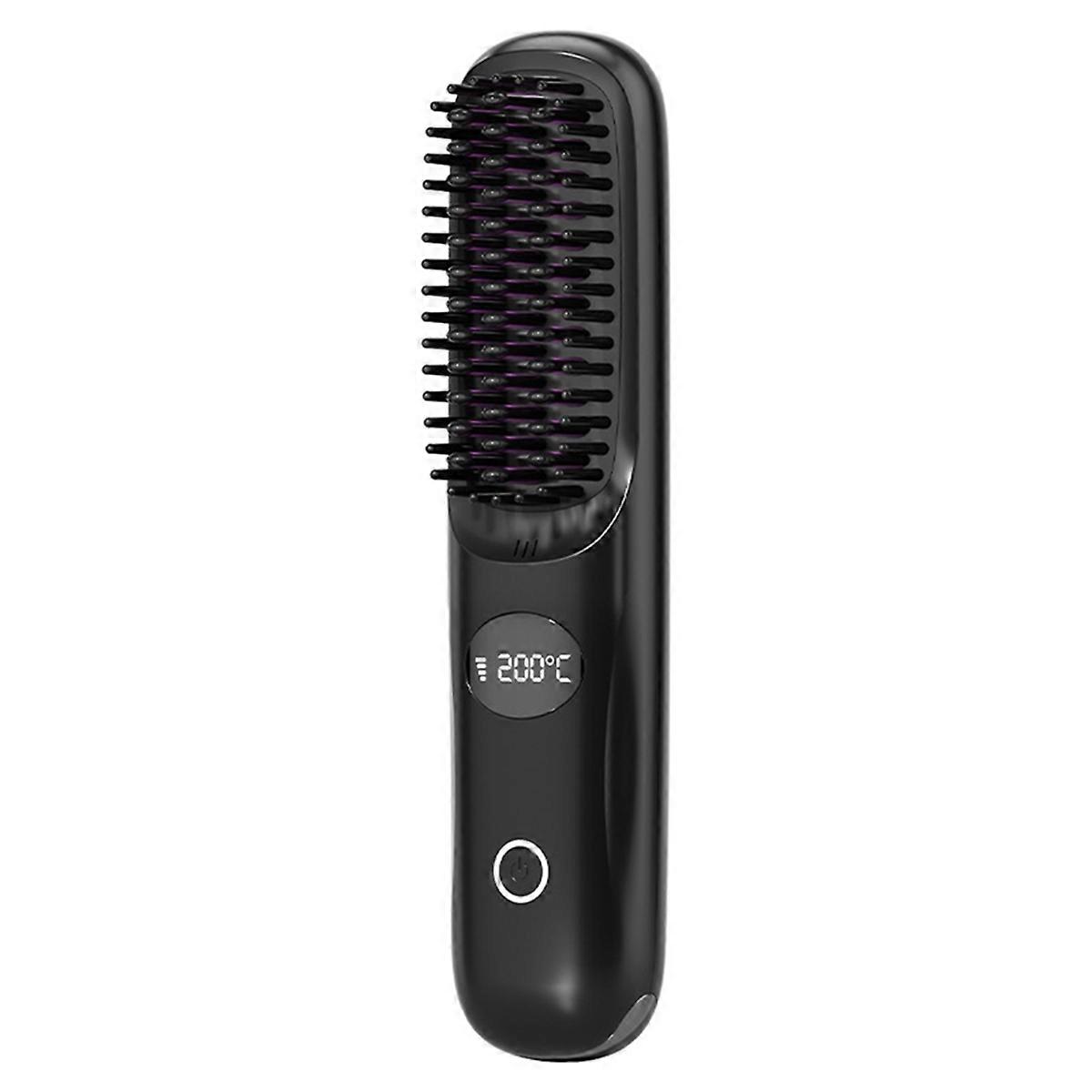 Cordless Ceramic Heated Hot Brush 3 Temp Settings