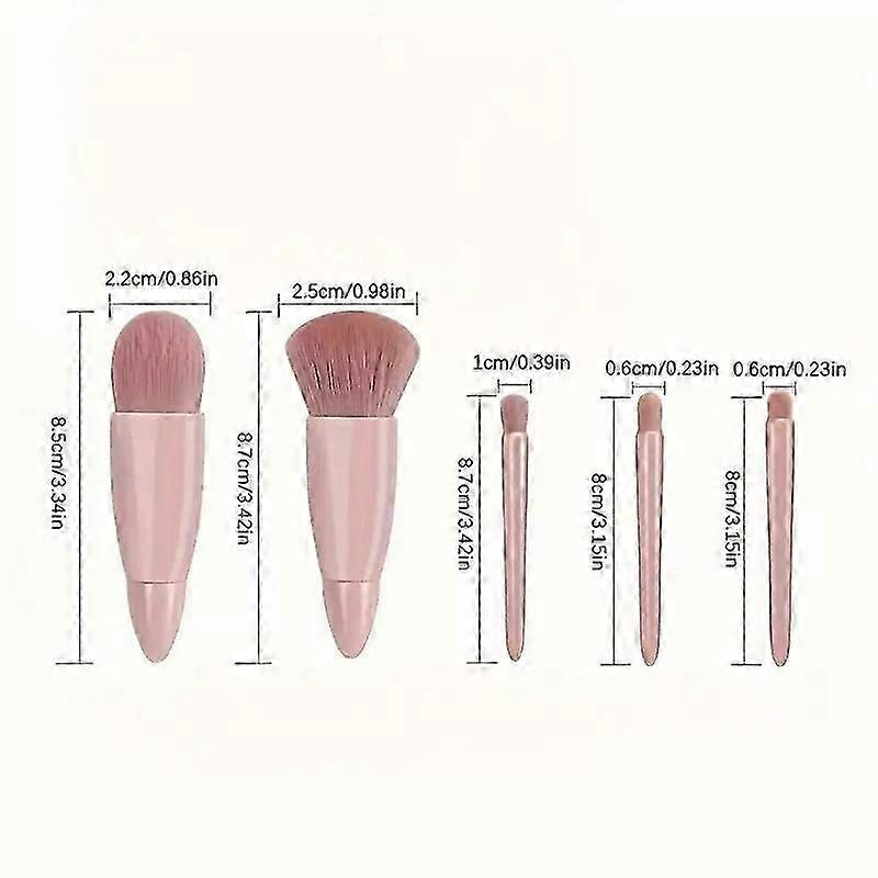5x Make up Brush Set Buffer Powder Contour Eyeshadow Makeup Brushes