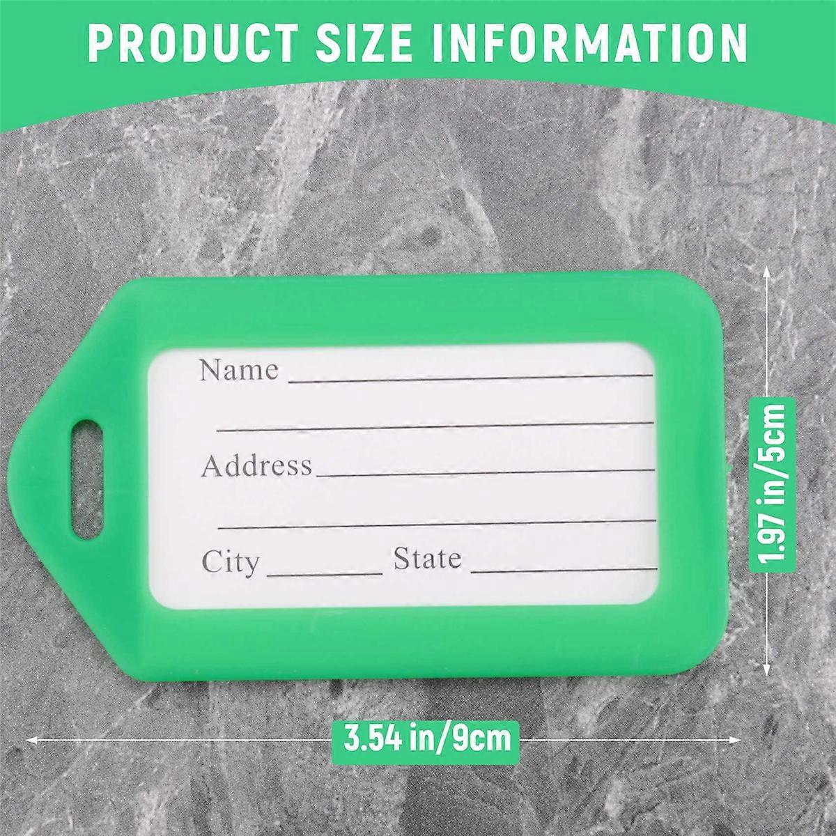 Luggage Tags Suitcase Identifier Label Accessories - green