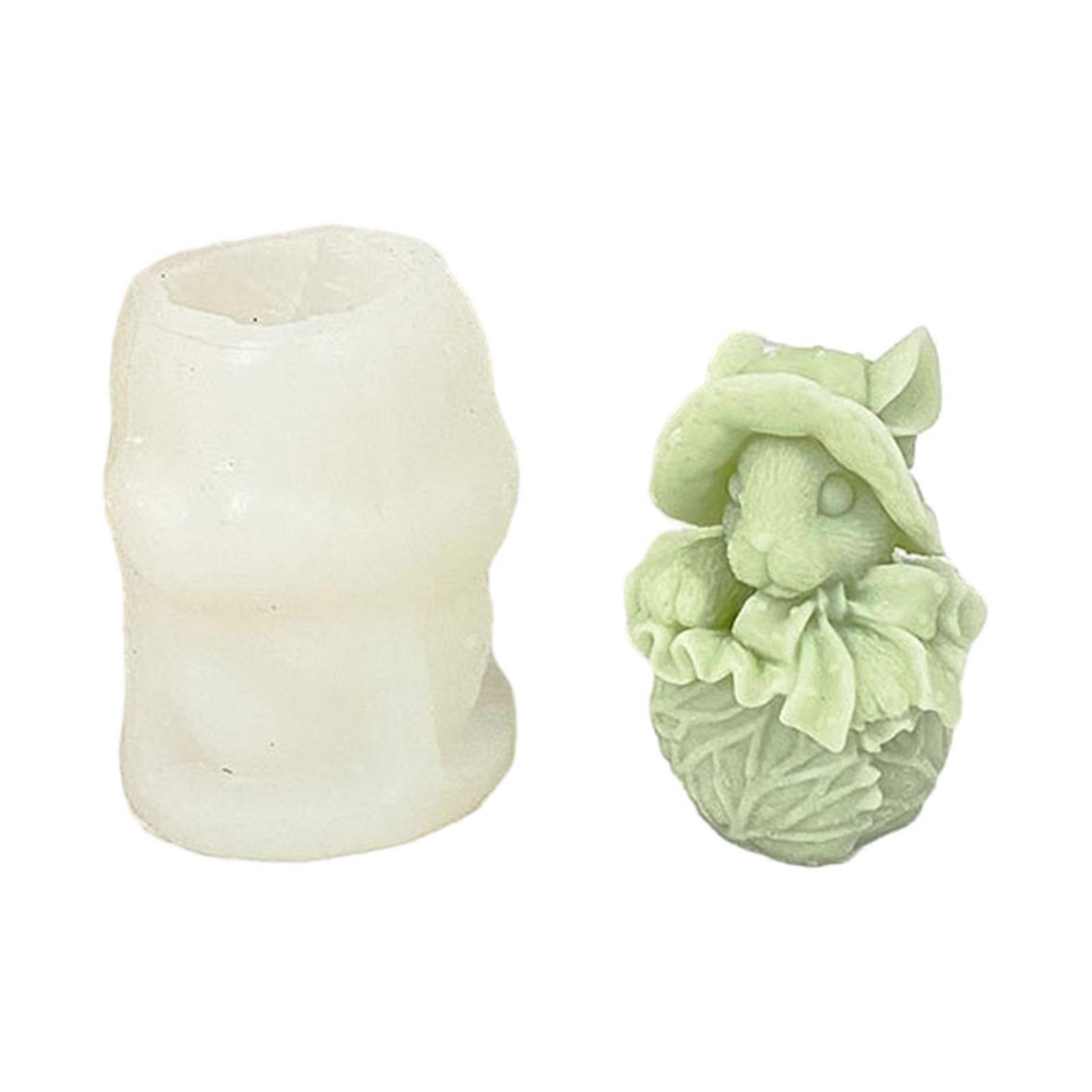 Epoxy Handmade Mold Cauliflower Rabbit Soap Mold for DIY Decoration Making Soap Candle Melt Resin Clay Crafts Mold