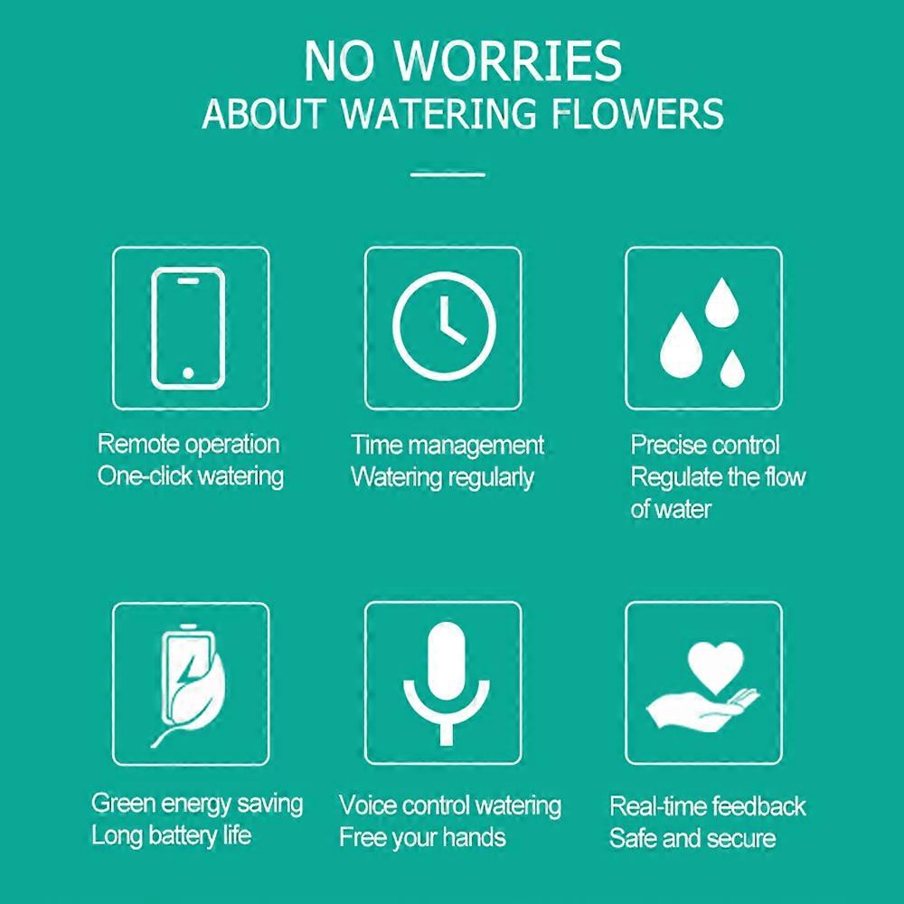 WiFi Sprinkler Timer met Zigbee Gateway Zonne-energie Slimme Water Timer Tuya APP en Spraakbesturing Draadloze Slang Kraan Timer voor Tuin / Gazon / Ya
