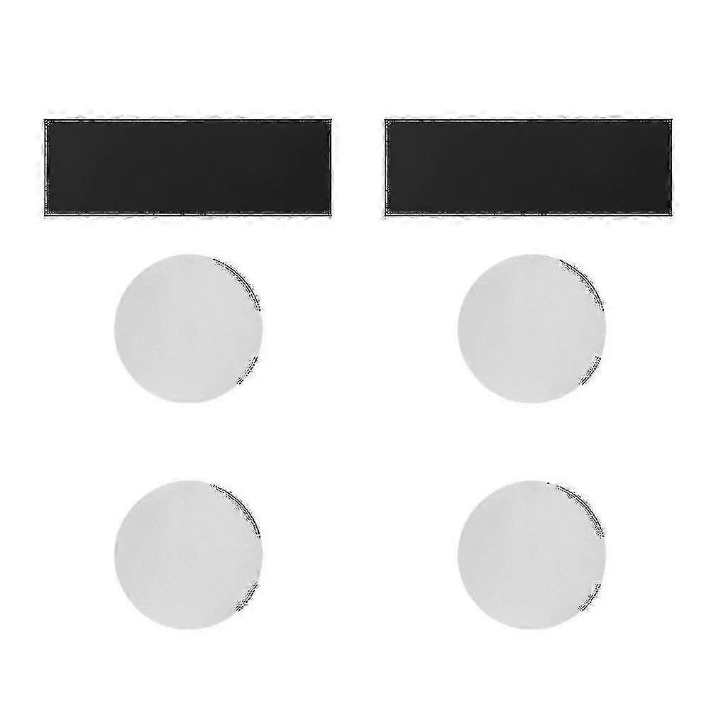 Adhesive Magnetic Strips - Round Fridge Magnets with Backing - Pack of 2