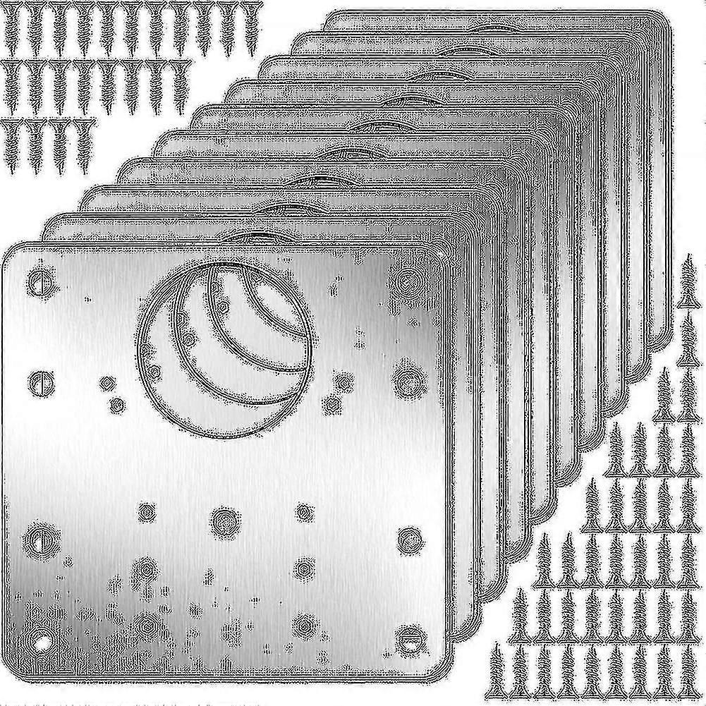 10 قطع خزانة المفصلي إصلاح لوحة كيت مع ثقوب مسطحة تثبيت أقواس TY