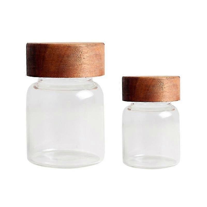 2pcs Glass Storage Jars