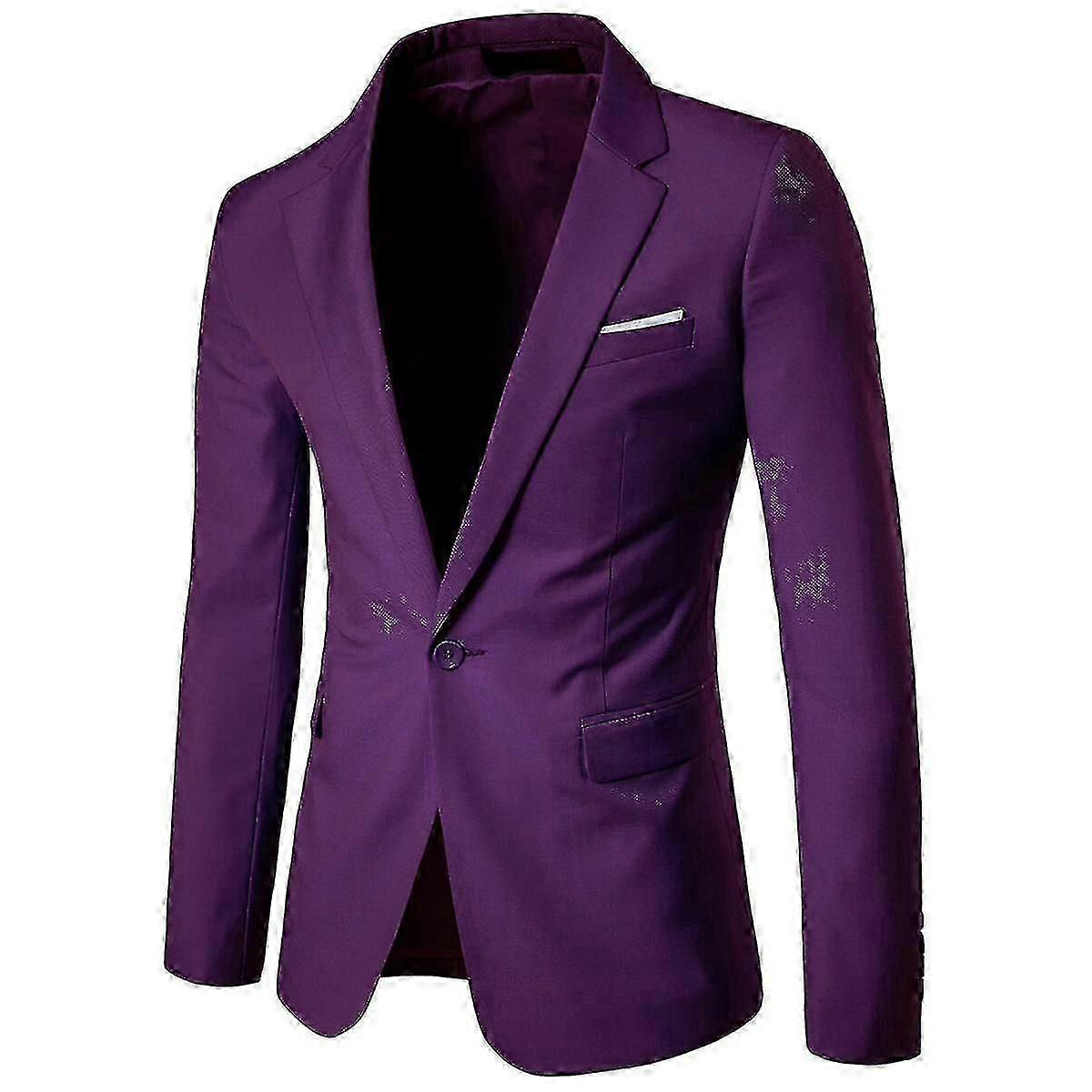 Blazer de Casamento Masculino P Roxo