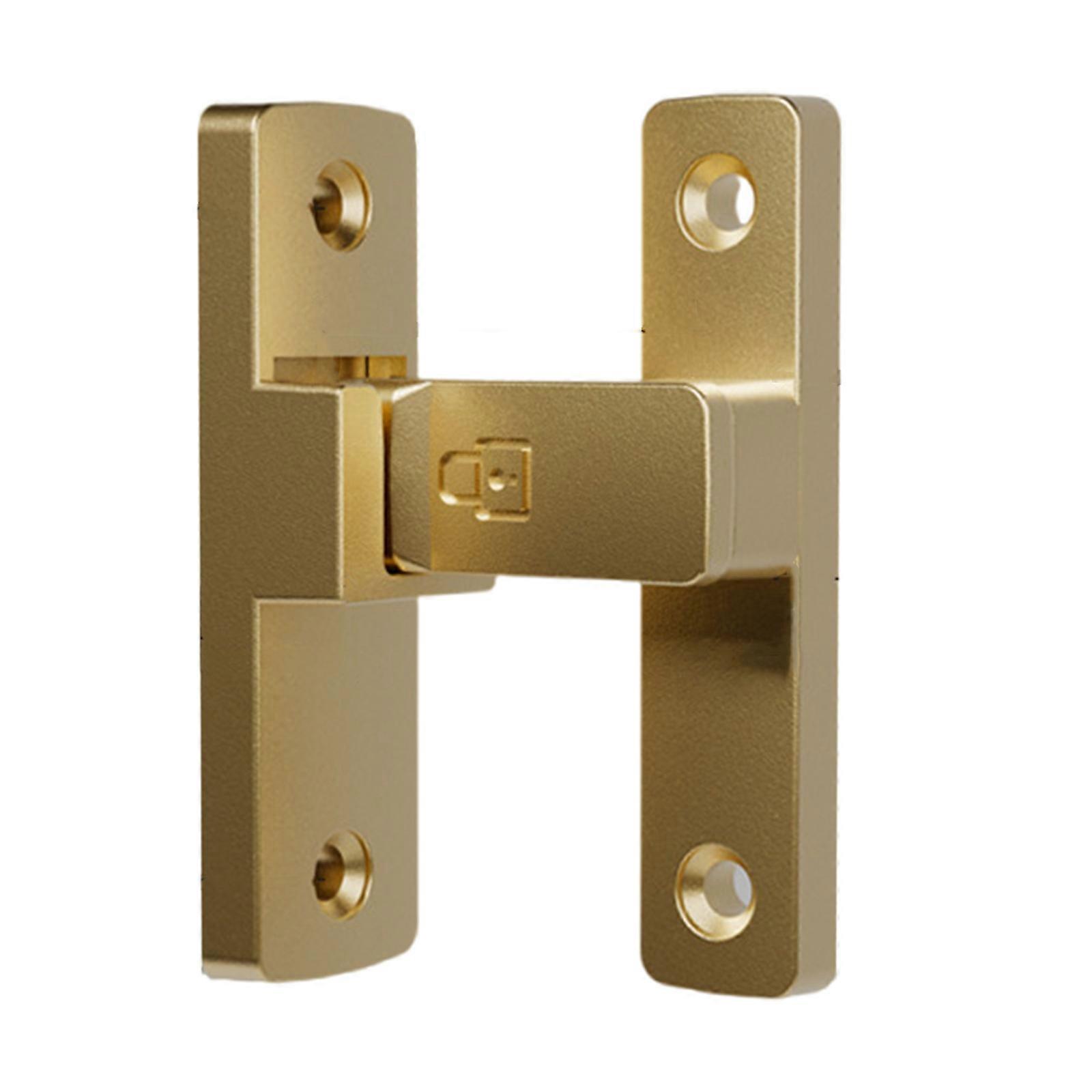 Portable Designs 90 Degree Flip Latches Lock Latches for Secure Space Like Bathrooms and Bedrooms Daily Casual Use  Gold