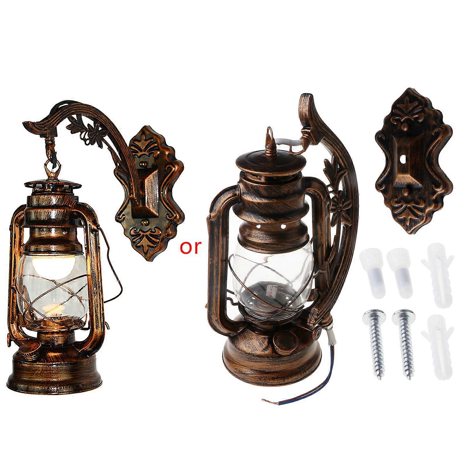 Vintage LED Wall Lamp Retro Kerosene Wall Light European Antique Style  Luminaire, image size:1600x1600