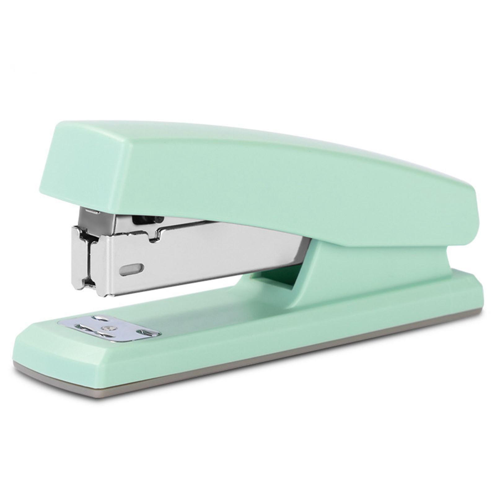 Stapler 20 Sheet Capacity Medium Size Ergonomic Multifunctional Easy Operation Paper Stapler For Office School Light Green