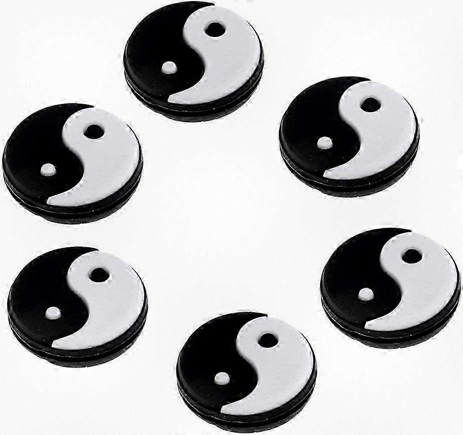 6-Piece Yin Yang Vibration Dampener Set for Tennis Rackets