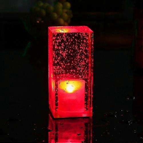 Square Colorful LED Crystal Lamp Bar Atmosphere Decorative Light (Warm White Light)